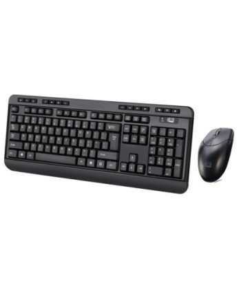 Adesso WKB-1100CB - keyboard and mouse set - US