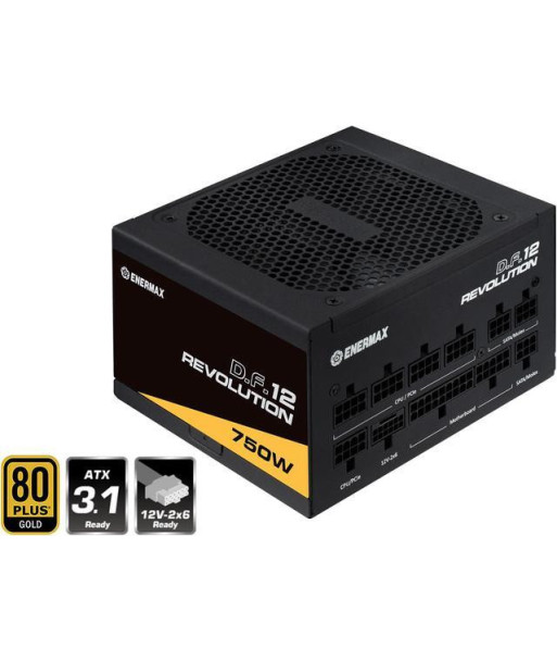 Enermax Revolution D.F. 12 ETV750G 750W/ 80 PLUS Gold/ ATX 3.1 Fully-Modular Power Supply