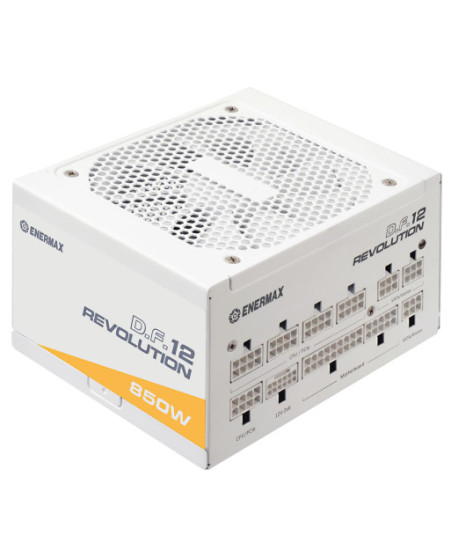 Enermax Revolution D.F. 12 ETV850G-W 850W/ 80 PLUS Gold/ ATX 3.1 Fully-Modular Power Supply (White)