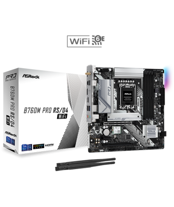 ASRock B760M Pro RS - motherboard - micro ATX - LGA1700 Socket - B760