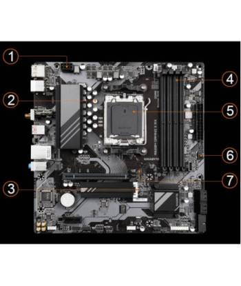 Gigabyte B450M DS3H WIFI - 1.0 - motherboard - micro ATX - Socket AM4 - AMD B450