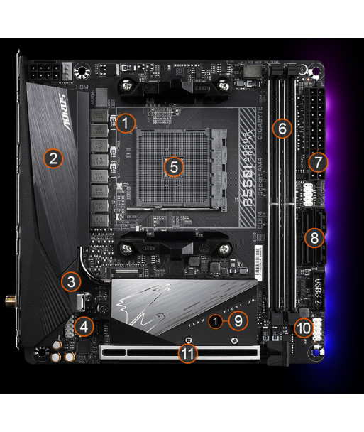 Gigabyte A620M S2H - motherboard - micro ATX - Socket AM5 - AMD A620