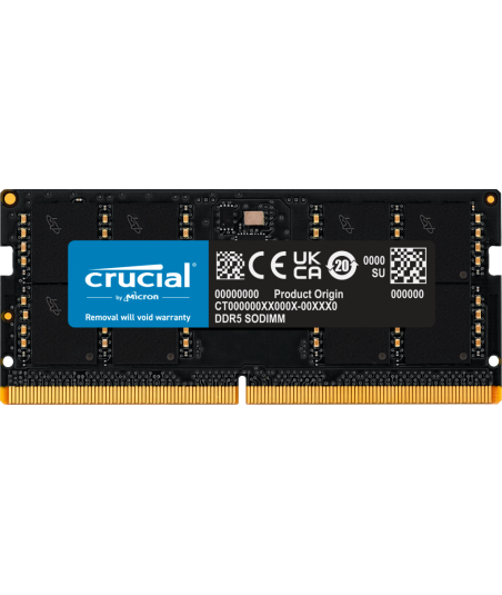 Crucial - DDR5 - module - 48 GB - SO-DIMM 262-pin - 5600 MHz / PC5-44800