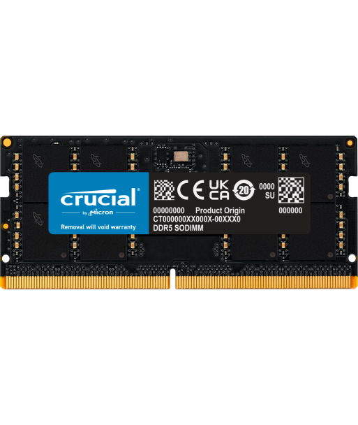 Crucial - DDR5 - module - 32 GB - SO-DIMM 262-pin - 5600 MHz / PC5-44800