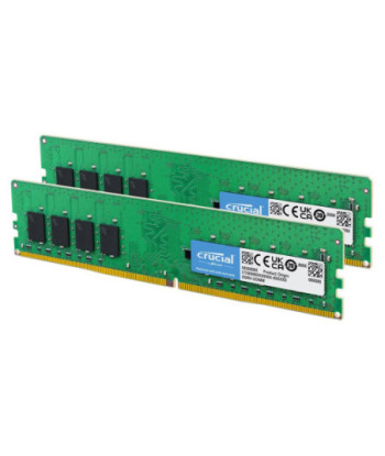 Crucial - DDR4 - kit - 32 GB: 2 x 16 GB - DIMM 288-pin - 3200 MHz / PC4-25600 - unbuffered