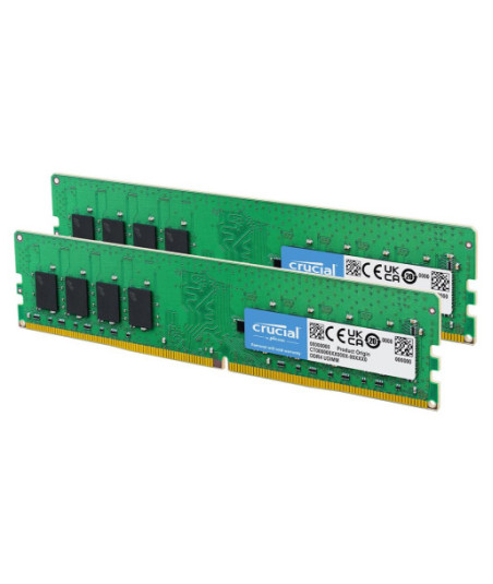 Crucial - DDR4 - kit - 32 GB: 2 x 16 GB - DIMM 288-pin - 3200 MHz / PC4-25600 - unbuffered