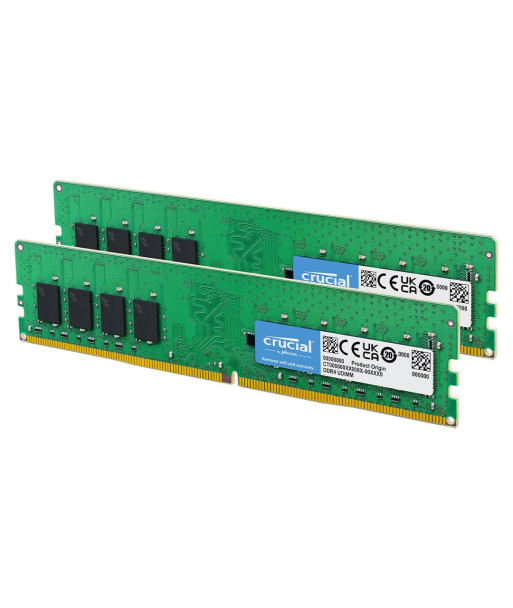 Crucial - DDR4 - kit - 8 GB: 2 x 4 GB - DIMM 288-pin - 2666 MHz / PC4-21300 - unbuffered