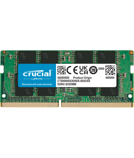 Crucial - DDR4 - module - 16 GB - SO-DIMM 260-pin - 3200 MHz / PC4-25600 - unbuffered