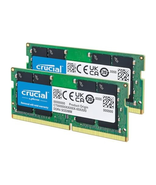 Crucial - DDR4 - kit - 8 GB: 2 x 4 GB - SO-DIMM 260-pin - 2400 MHz / PC4-19200 - unbuffered