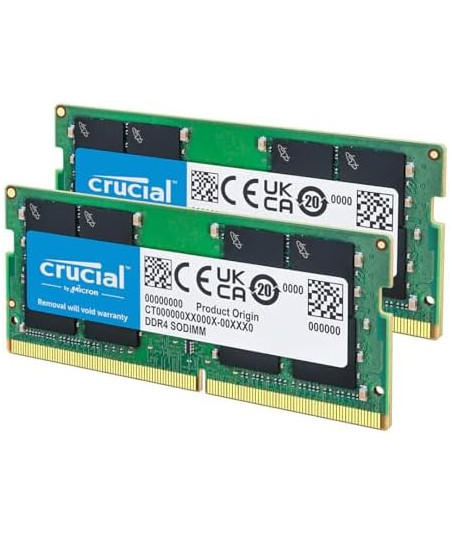 Crucial - DDR4 - kit - 8 GB: 2 x 4 GB - SO-DIMM 260-pin - 2400 MHz / PC4-19200 - unbuffered