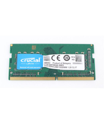 Crucial - DDR4 - module - 4 GB - SO-DIMM 260-pin - 2400 MHz / PC4-19200 - unbuffered