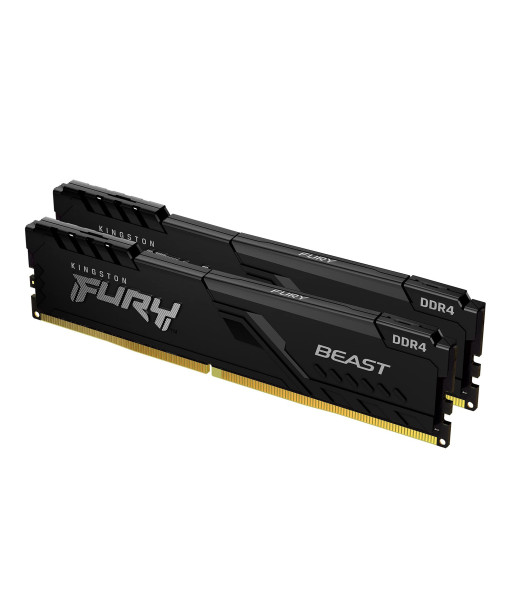 Kingston FURY Beast - DDR4 - kit - 32 GB: 2 x 16 GB - DIMM 288-pin - 3200 MHz / PC4-25600 - unbuffered