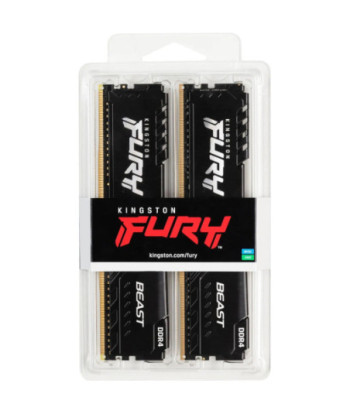 Kingston FURY Beast - DDR4 - kit - 16 GB: 2 x 8 GB - DIMM 288-pin - 3200 MHz / PC4-25600 - unbuffered