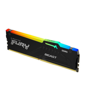 Kingston FURY Beast RGB - DDR5 - module - 16 GB - DIMM 288-pin - 5200 MHz / PC5-41600 - unbuffered