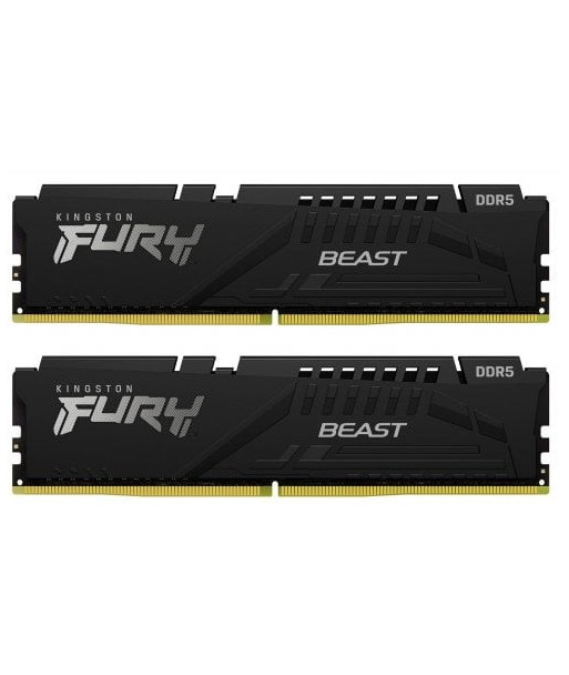 Kingston FURY Beast - DDR5 - kit - 64 GB: 2 x 32 GB - DIMM 288-pin - 6000 MHz / PC5-48000 - unbuffered