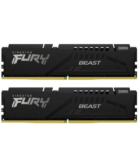 Kingston FURY Beast - DDR5 - kit - 64 GB: 2 x 32 GB - DIMM 288-pin - 6000 MHz / PC5-48000 - unbuffered