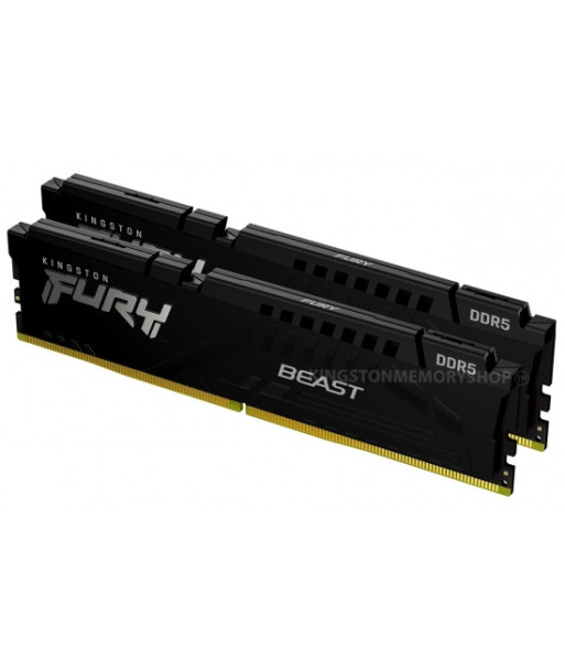 Kingston FURY Beast - DDR5 - kit - 64 GB: 2 x 32 GB - DIMM 288-pin - 6000 MHz / PC5-48000 - unbuffered