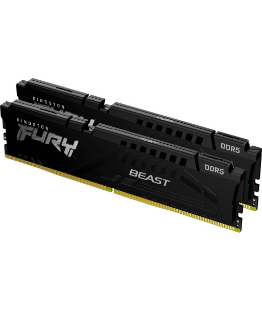 Kingston FURY Beast - DDR5 - kit - 32 GB: 2 x 16 GB - DIMM 288-pin - 6000 MHz / PC5-48000 - unbuffered