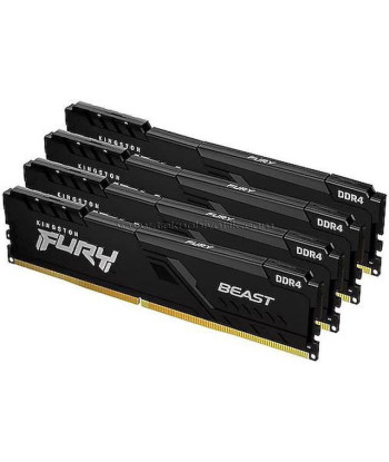 Kingston FURY Beast - DDR5 - kit - 128 GB: 4 x 32 GB - DIMM 288-pin - 5200 MHz / PC5-41600 - unbuffered