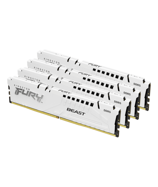 Kingston FURY Beast - DDR5 - kit - 128 GB: 4 x 32 GB - DIMM 288-pin - 5200 MHz / PC5-41600