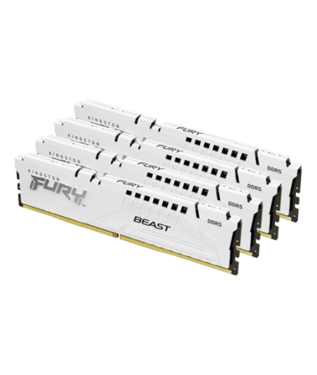 Kingston FURY Beast - DDR5 - kit - 128 GB: 4 x 32 GB - DIMM 288-pin - 5200 MHz / PC5-41600