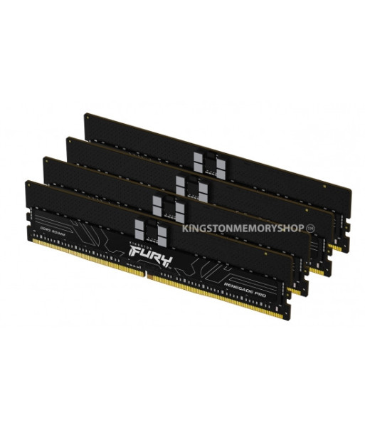 Kingston FURY Renegade Pro - DDR5 - kit - 64 GB: 4 x 16 GB - DIMM 288-pin - 6400 MHz / PC5-51200 - registered