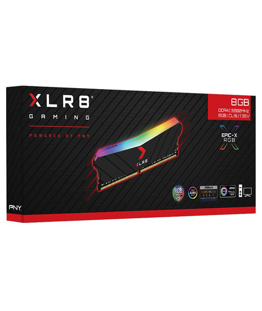 XLR8 RGB - DDR4 - module - 8 GB - DIMM 288-pin - 3200 MHz / PC4-25600 - unbuffered