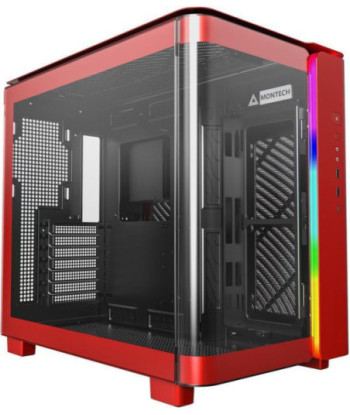 MONTECH KING 95 (RED) Dual-Chamber ATX Mid-Tower PC Gaming Case