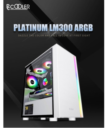 PcCooler PLATINUM LM300 ARGB - micro ATX