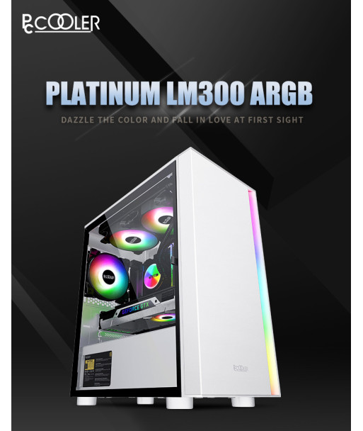 PcCooler PLATINUM LM300 ARGB - micro ATX