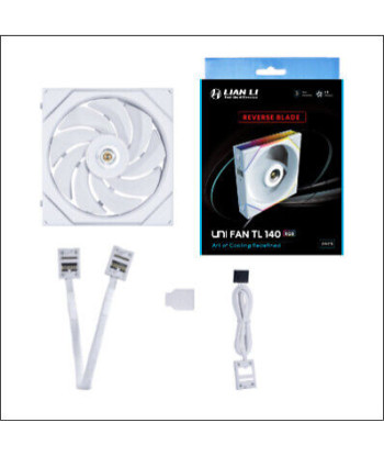 Lian Li 14RTL1W.US UNI FAN TL 140 Reverse Blade/White/Single Pack/Without Controller