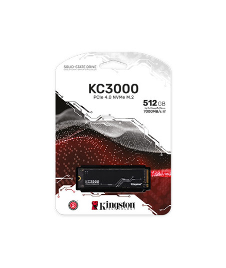 Kingston KC3000 - SSD - 512 GB - PCIe 4.0 (NVMe)