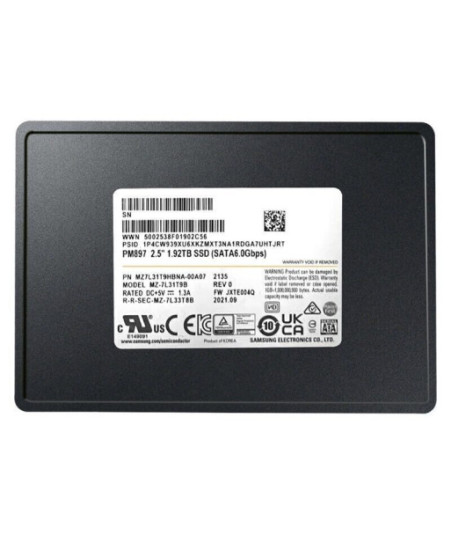 Samsung PM897 MZ7L31T9HBNA - SSD - 1.92 TB - SATA 6Gb/s