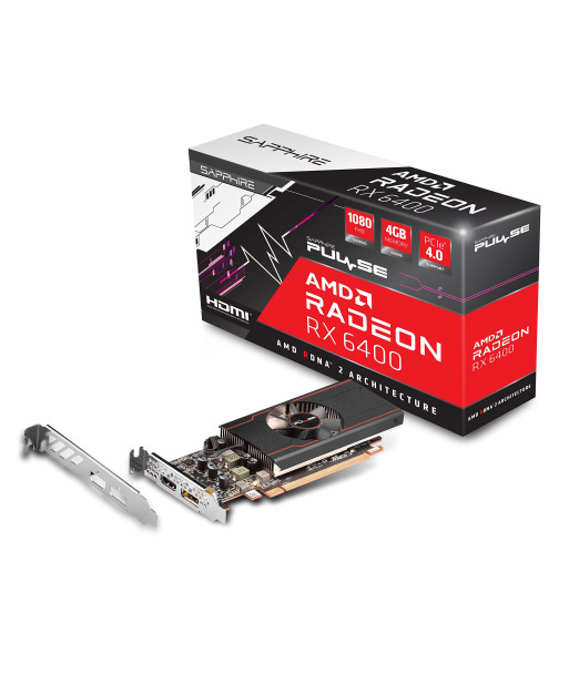 Sapphire Pulse Radeon RX 6400 - graphics card - Radeon RX 6400 - 4 GB