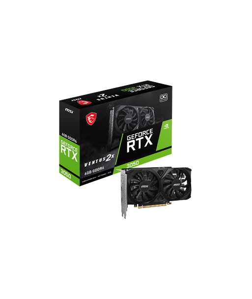 MSI GeForce RTX 3050 VENTUS 2X 6G OC - graphics card - GF RTX 3050 - 6 GB