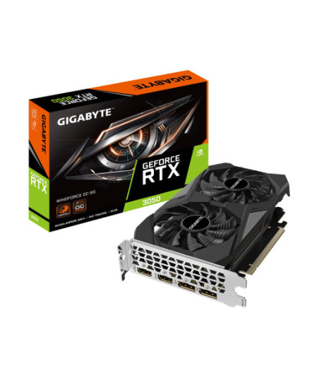 Gigabyte GeForce RTX 3050 WINDFORCE OC 6G - OC Edition - graphics card - GF RTX 3050 - 6 GB