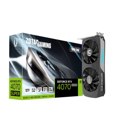 ZOTAC GAMING GeForce RTX 4070 SUPER Twin Edge - graphics card - GeForce RTX 4070 - 12 GB